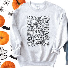 Load image into Gallery viewer, Halloween Doodles Women’s Sweatshirt
