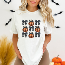 Load image into Gallery viewer, Coquette Pumpkins Halloween Shirt.
