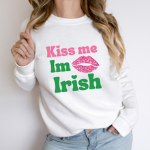 Load image into Gallery viewer, Kiss me I’m Irish St Patrick’s day sweatshirt
