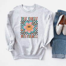 Load image into Gallery viewer, Treat yourself with kindness Women’s Sweatshirt.
