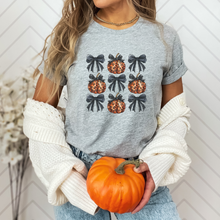 Load image into Gallery viewer, Coquette Pumpkins Halloween Shirt.
