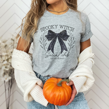 Load image into Gallery viewer, Spooky Witch Coquette Halloween t-shirt
