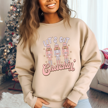 Load image into Gallery viewer, Funny Christmas Sweatshirt Let’s Get Cracking
