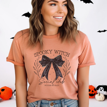 Load image into Gallery viewer, Spooky Witch Coquette Halloween t-shirt
