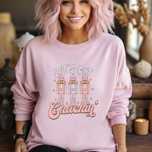 Load image into Gallery viewer, Funny Christmas Sweatshirt Let’s Get Cracking
