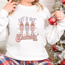 Load image into Gallery viewer, Funny Christmas Sweatshirt Let’s Get Cracking
