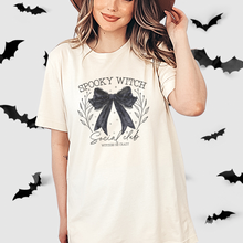 Load image into Gallery viewer, Spooky Witch Coquette Halloween t-shirt
