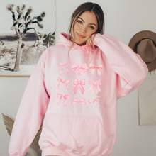 Load image into Gallery viewer, Coquette Pink Bows Women’s Hoodie
