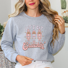 Load image into Gallery viewer, Funny Christmas Sweatshirt Let’s Get Cracking
