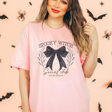 Load image into Gallery viewer, Spooky Witch Coquette Halloween t-shirt
