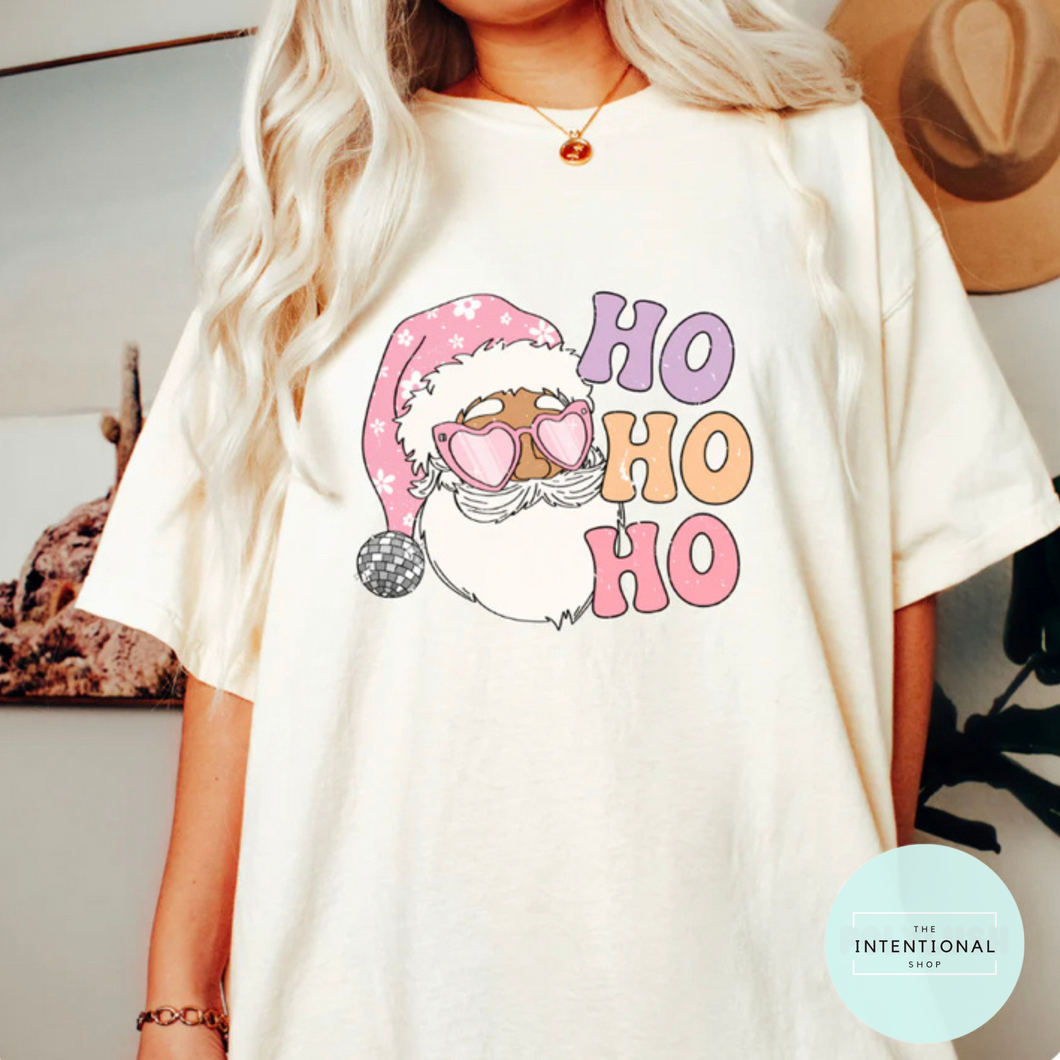 Ho Ho Ho Santa Christmas Shirt. Christmas graphic tee