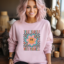 Load image into Gallery viewer, Treat yourself with kindness Women’s Sweatshirt.
