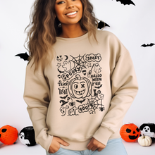 Load image into Gallery viewer, Halloween Doodles Women’s Sweatshirt
