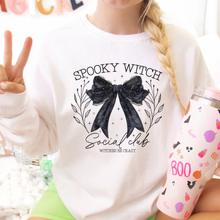 Load image into Gallery viewer, Spooky Witch Coquette Halloween Sweatshirt
