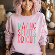 Load image into Gallery viewer, Inspirational Christmas Sweatshirt Making Spirits Bright
