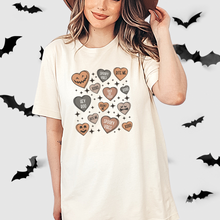 Load image into Gallery viewer, Halloween Candy Hearts t-shirt
