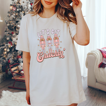 Load image into Gallery viewer, Let’s get crackin’ Christmas Shirt. Christmas graphic tee
