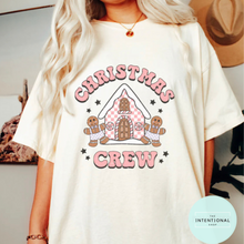 Load image into Gallery viewer, Christmas Crew t-shirt. Christmas graphic tee
