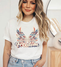 Load image into Gallery viewer, Freedom 4th of July graphic tee
