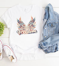 Load image into Gallery viewer, Freedom 4th of July graphic tee
