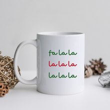 Load image into Gallery viewer, Fa la la Personalized Christmas Mug
