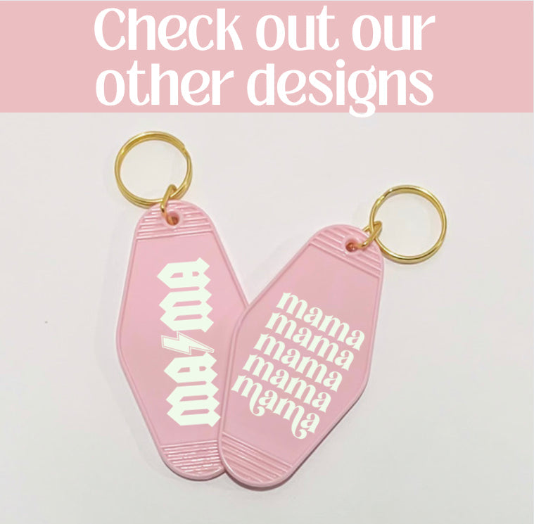  The Cotton & Canvas Co. Mama Retro Motel Keychain, Mother's  Day, Gift for Mom, Mommy, For Her, Mom to Be, Boy Mom, Girl Mom, Mother,  Vintage, Cool Mom, Badass Mama 