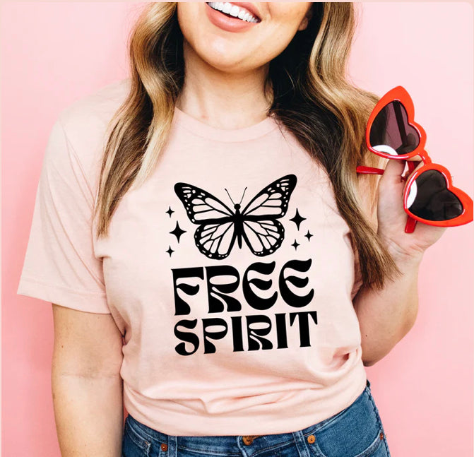 Free spirit graphic tee